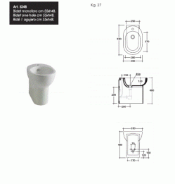 VASO E BIDET H48